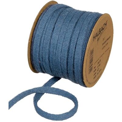 Halbach Tubo de Lana Vegana, 8 mm x 15 m, Color Azul Oscuro Cinta de algodón 100% con certificación Öko-Tex, rafia de algodón para envolver regalos Halbach Tubo de Lana Vegana, 8 mm x 15 m, Color Azul Oscuro Cinta de algodón 100% con certificación Öko-Tex, rafia de algodón para envolver regalos