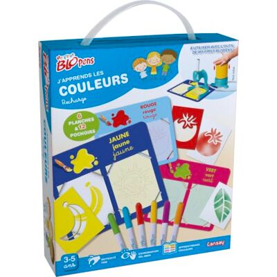 Lansay – MY FIRST BLOPENS – Aprendo los Colores – Set educativo para reconocer, nombrar y asociar los colores – Actividad creativa y aprendizaje niños desde 3 años – Motricidad fina Lansay – MY FIRST BLOPENS – Aprendo los Colores – Set educativo para reconocer, nombrar y asociar los colores – Actividad creativa y aprendizaje niños desde 3 años – Motricidad fina