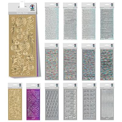 Ursus 10154111 Creative Sticker Set Everyday 1, Juego de 15 Hojas de Pegatinas, Autoadhesivas, fáciles de despegar, adecuadas para la elaboración de Tarjetas Ursus 10154111 Creative Sticker Set Everyday 1, Juego de 15 Hojas de Pegatinas, Autoadhesivas, fáciles de despegar, adecuadas para la elaboración de Tarjetas