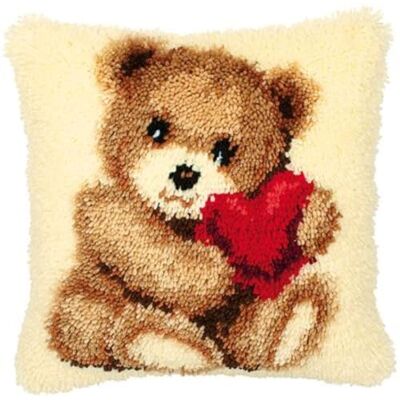 Vervaco Kit Cojin Gancho De Pestillo Cojin Decorativo TERNURA DIY Manualidades Adultos Set Creativo Regalo Bordado Kit Principiantes ca. 40 x 40 cm Latch Hook Embroidery Vervaco Kit Cojin Gancho De Pestillo Cojin Decorativo TERNURA DIY Manualidades Adultos Set Creativo Regalo Bordado Kit Principiantes ca. 40 x 40 cm Latch Hook Embroidery