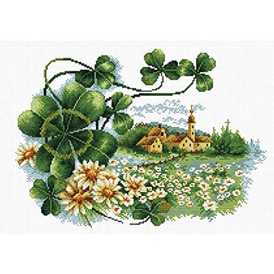 Pracht Creatives Hobby Juego de bordado de mariquita Scenery Clover, juego de punto de cruz aprox. 35 x 25 cm, juego completo para bordados angulares, pasatiempos de artesanía para adultos y niños a partir de 8 años. Pracht Creatives Hobby Juego de bordado de mariquita Scenery Clover, juego de punto de cruz aprox. 35 x 25 cm, juego completo para bordados angulares, pasatiempos de artesanía para adultos y niños a partir de 8 años.