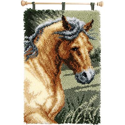 Vervaco - Pferd - White - 45x70 cm - Rug kit Vervaco - Pferd - White - 45x70 cm - Rug kit