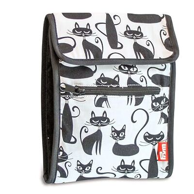 Funda para agujas circulares Prym con patrón de gatos Funda para agujas circulares Prym con patrón de gatos