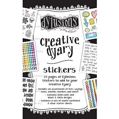 Ranger "Dylusions dyary Libro de Pegatinas, diseño sobre bebé, Multicolor Ranger "Dylusions dyary Libro de Pegatinas, diseño sobre bebé, Multicolor