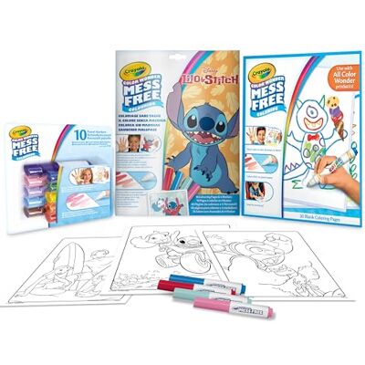 CRAYOLA Color Wonder, set de conveniencia de color sin manchas, tema Lilo&Stitch, actividad creativa para niños, edad 3,4,5 años, CRAYOLA Color Wonder, set de conveniencia de color sin manchas, tema Lilo&Stitch, actividad creativa para niños, edad 3,4,5 años,