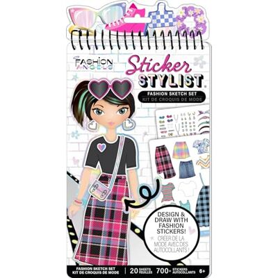 Fashion Angels Basic Fun Compact Fashion Sticker Stylist – 700+ Stickers y 20 Hojas de Estilo – Libro de Actividades de Moda Portátil para Niñas a Partir de 6 Años Fashion Angels Basic Fun Compact Fashion Sticker Stylist – 700+ Stickers y 20 Hojas de Estilo – Libro de Actividades de Moda Portátil para Niñas a Partir de 6 Años