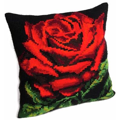 Collection D´Art Rose De Damas Pillow Cross Stitch Kit-15-3/4 X15-3/4 Collection D´Art Rose De Damas Pillow Cross Stitch Kit-15-3/4 X15-3/4