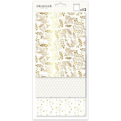 DRAEGER PARIS 1886 Draeger Paris – 12 bolsas de papel – 14,8 x 21 cm – Acabados en blanco y oro caliente DRAEGER PARIS 1886 Draeger Paris – 12 bolsas de papel – 14,8 x 21 cm – Acabados en blanco y oro caliente