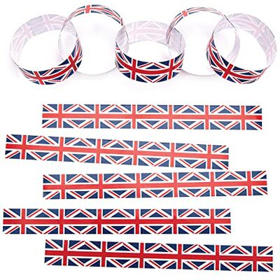 Baker Ross Union Jack Cadenas de papel (300 unidades, Queens Platinum Jubilee 2022, manualidades para niños, () Baker Ross Union Jack Cadenas de papel (300 unidades, Queens Platinum Jubilee 2022, manualidades para niños, ()