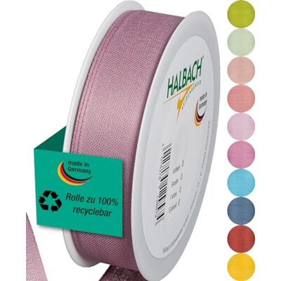 Halbach Seidenbänder Cinta de regalo Ancho 25 mm Longitud 25 m Cinta de lazo fabricada en Alemania Cintas de regalo en variedad de colores y anchos, perfecta para envolver y decorar, color: Halbach Seidenbänder Cinta de regalo Ancho 25 mm Longitud 25 m Cinta de lazo fabricada en Alemania Cintas de regalo en variedad de colores y anchos, perfecta para envolver y decorar, color: