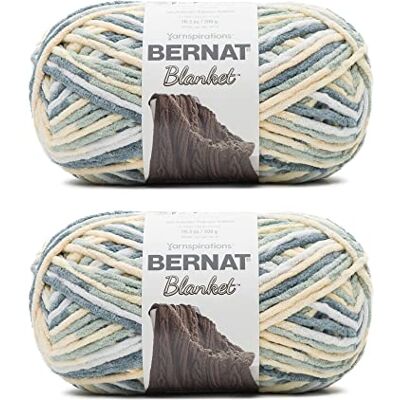 Bernat Hilo multicolor, poliéster, verde suave amanecer, rayas Bernat Hilo multicolor, poliéster, verde suave amanecer, rayas
