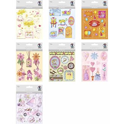 Ursus 10154114 Set de Pegatinas Creativas Cumpleaños, Set de 15 Hojas de Pegatinas, Autoadhesivas, fáciles de despegar, adecuadas para Hacer Tarjetas Ursus 10154114 Set de Pegatinas Creativas Cumpleaños, Set de 15 Hojas de Pegatinas, Autoadhesivas, fáciles de despegar, adecuadas para Hacer Tarjetas