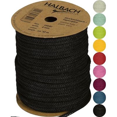 Halbach Seidenbänder Manguera de Papel para Tejer, Ancho: 4 mm, Longitud: 30 m, Hilo de Manguera rellenable y Resistente, Hilo de Papel para Tarjetas de Nombre de habitación Infantil o Halbach Seidenbänder Manguera de Papel para Tejer, Ancho: 4 mm, Longitud: 30 m, Hilo de Manguera rellenable y Resistente, Hilo de Papel para Tarjetas de Nombre de habitación Infantil o