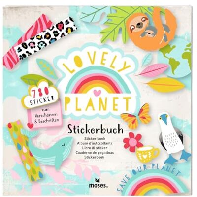 Paperman Lovely planet libro de pegatinas - 780 pegatinas para planificadores y manualidades Paperman Lovely planet libro de pegatinas - 780 pegatinas para planificadores y manualidades