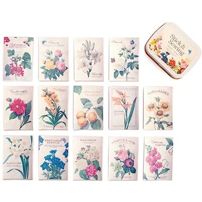 Dailylike Pegatinas piel sintética botanical diseños surtidos 6x4,7cm. 14u. Dailylike Pegatinas piel sintética botanical diseños surtidos 6x4,7cm. 14u.