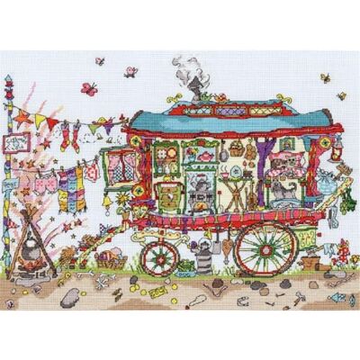 Bothy Threads Punto de cruz Gypsy Wagon Bothy Threads Punto de cruz Gypsy Wagon