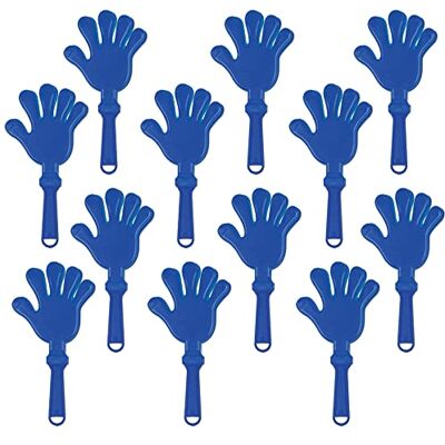 Beistle Juego de 12 pinzas de mano (17,7 cm), color azul Beistle Juego de 12 pinzas de mano (17,7 cm), color azul
