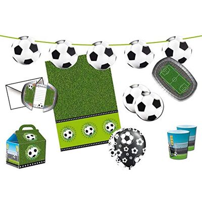 Folat Paquete de fiesta temática de fútbol para fanáticos Perfecto para fiestas de niños y adultos Folat Paquete de fiesta temática de fútbol para fanáticos Perfecto para fiestas de niños y adultos