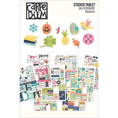 Carpe Diem Simple Stories Planner Essentials Pegatinas multicolor, tamaño A5, 12,21 x 14 x 0,4 cm Carpe Diem Simple Stories Planner Essentials Pegatinas multicolor, tamaño A5, 12,21 x 14 x 0,4 cm
