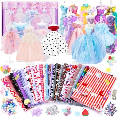 WUSUPU Kit de Diseño de Moda para Niñas,Diseñsa La Moda Niñaes Kits,Juegos Moda Kit,Juguetes de Aprendizaje,Kit de Costura para Niñas de Cumpleaños Regalo Niñas Adolescentes 8 + Años WUSUPU Kit de Diseño de Moda para Niñas,Diseñsa La Moda Niñaes Kits,Juegos Moda Kit,Juguetes de Aprendizaje,Kit de Costura para Niñas de Cumpleaños Regalo Niñas Adolescentes 8 + Años
