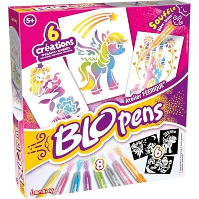 Lansay BLOPENS Taller de Hadas Set de Rotuladores para Colorear Soplando con Plantillas Reutilizables Idea de Regalo Niños a partir de 5 Años Kit Creación Dibujos Hadas, Unicornios Lansay BLOPENS Taller de Hadas Set de Rotuladores para Colorear Soplando con Plantillas Reutilizables Idea de Regalo Niños a partir de 5 Años Kit Creación Dibujos Hadas, Unicornios