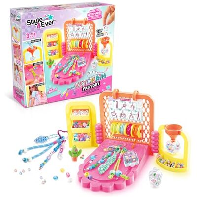 Canal Toys – Style 4 Ever – Fábrica de llaveros DIY – Crea tus llaveros de moda con tu Fábrica 3 en 1 – Idea de regalo para niños a partir de 6 años – Ocio creativo – OFG366 Canal Toys – Style 4 Ever – Fábrica de llaveros DIY – Crea tus llaveros de moda con tu Fábrica 3 en 1 – Idea de regalo para niños a partir de 6 años – Ocio creativo – OFG366