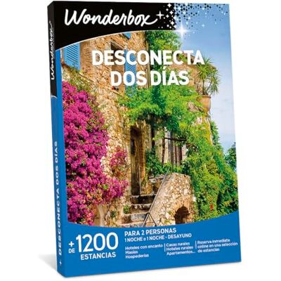 WONDERBOX Caja Regalo DESCONECTA Dos DÍAS + de 1200 estancias Rurales para Dos Personas en haciendas, masías, Casas Rurales inolvidables, hoteles en Plena Naturaleza WONDERBOX Caja Regalo DESCONECTA Dos DÍAS + de 1200 estancias Rurales para Dos Personas en haciendas, masías, Casas Rurales inolvidables, hoteles en Plena Naturaleza