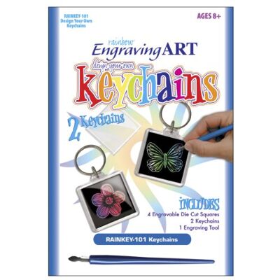 Royal & Langnickel Royal and Langnickel Rainbow Foil Grabado Art Llaveros Royal & Langnickel Royal and Langnickel Rainbow Foil Grabado Art Llaveros