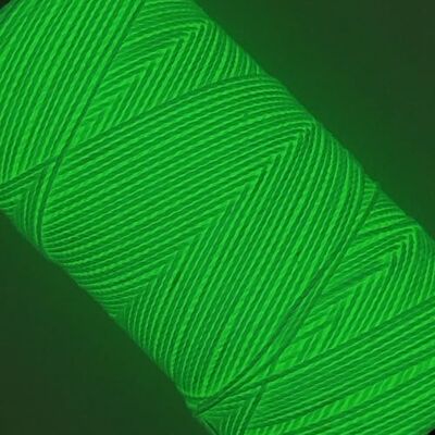LINHASITA Bobina hilo encerado 100gr / 170 metros 1 mm de grosor poliester (#LUX Brilla en la oscuridad) LINHASITA Bobina hilo encerado 100gr / 170 metros 1 mm de grosor poliester (#LUX Brilla en la oscuridad)