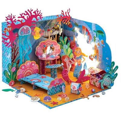 Janod Magic Ocean El Cuarto de Las Sirenas Actividad Manual para Niños Manualidades Creativas Decorado para Fabricar Mundo de la Sirenita Juego para Niños a Partir de 8 Años Janod Magic Ocean El Cuarto de Las Sirenas Actividad Manual para Niños Manualidades Creativas Decorado para Fabricar Mundo de la Sirenita Juego para Niños a Partir de 8 Años