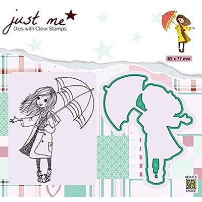 Nellie's Choice Troquel y Sello Acrílico-Niña-6,2 x 7,7 cm-para Hacer Tarjetas, Navidad, Scrapbooking, Manualidades, DIY, Múltiples Colores, 62x77mm Nellie's Choice Troquel y Sello Acrílico-Niña-6,2 x 7,7 cm-para Hacer Tarjetas, Navidad, Scrapbooking, Manualidades, DIY, Múltiples Colores, 62x77mm