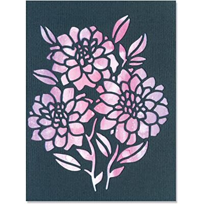 Sizzix Juego de Troqueles Thinlits, Paquete de 2, Flores negativas por Lisa Jones Capítulo 4 2022 Wafer, Plástico Papel, Grey, One Size Sizzix Juego de Troqueles Thinlits, Paquete de 2, Flores negativas por Lisa Jones Capítulo 4 2022 Wafer, Plástico Papel, Grey, One Size
