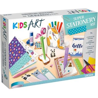 Liscianigiochi Lisciani Kids Art Super Stationery Kit Set de papelería creativa para niños a partir de 7 años Actividad de decoración y coloreado Cuadernos, accesorios creativos y portalápiz gato Liscianigiochi Lisciani Kids Art Super Stationery Kit Set de papelería creativa para niños a partir de 7 años Actividad de decoración y coloreado Cuadernos, accesorios creativos y portalápiz gato