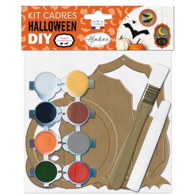 Aladine 85600 Juego de marcos de madera para pintar, diseño de gato y murciélago Aladine 85600 Juego de marcos de madera para pintar, diseño de gato y murciélago