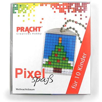 Pracht Creatives Hobby P90058-01501 – Juego de manualidades para 10 niños, con 10 medallones con diseño de pixels, para niños y niñas, cumpleaños infantil, manualidades por la tarde, escuelas y kitas Pracht Creatives Hobby P90058-01501 – Juego de manualidades para 10 niños, con 10 medallones con diseño de pixels, para niños y niñas, cumpleaños infantil, manualidades por la tarde, escuelas y kitas