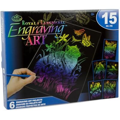 Royal & Langnickel Royal Brush Rainbow Grabado Arte Set Royal & Langnickel Royal Brush Rainbow Grabado Arte Set