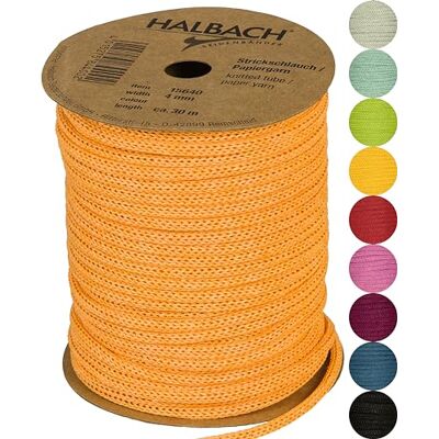 Halbach Seidenbänder Manguera de Papel para Tejer, Ancho: 4 mm, Longitud: 30 m, Hilo de Manguera rellenable y Resistente, Hilo de Papel para Tarjetas de Nombre de habitación Infantil o Halbach Seidenbänder Manguera de Papel para Tejer, Ancho: 4 mm, Longitud: 30 m, Hilo de Manguera rellenable y Resistente, Hilo de Papel para Tarjetas de Nombre de habitación Infantil o