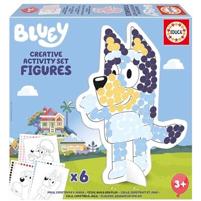 Educa Set Creativo para Decorar Personajes de Bluey en 3D con Pegatinas de Colores. Manualidad para niños de 3 4 5 6 años () Educa Set Creativo para Decorar Personajes de Bluey en 3D con Pegatinas de Colores. Manualidad para niños de 3 4 5 6 años ()