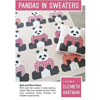Elizabeth Hartman Patrón de pandas en suéteres Elizabeth Hartman Patrón de pandas en suéteres