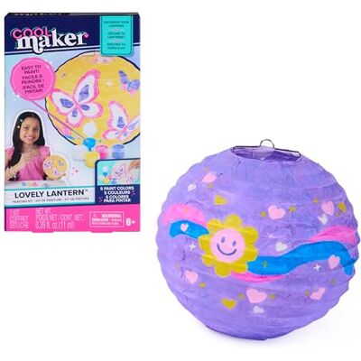 Cool MAKER , Kit de Pintura Lovely Lantern con 5 Colores, Pinta y diseña un Moderno farolillo, Kit de Manualidades para Decorar la habitación, Juguetes para niñas a Partir de 6 años Cool MAKER , Kit de Pintura Lovely Lantern con 5 Colores, Pinta y diseña un Moderno farolillo, Kit de Manualidades para Decorar la habitación, Juguetes para niñas a Partir de 6 años
