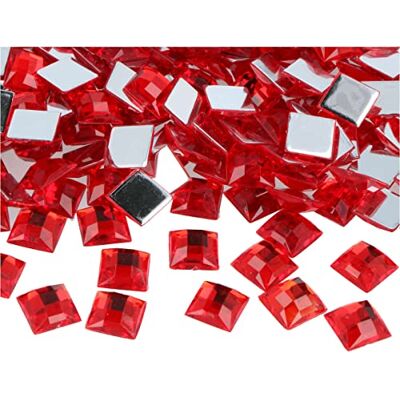 Innspiro - Z2151201 - Rojo - 12x12 mm - Piedras acrílicas Innspiro - Z2151201 - Rojo - 12x12 mm - Piedras acrílicas