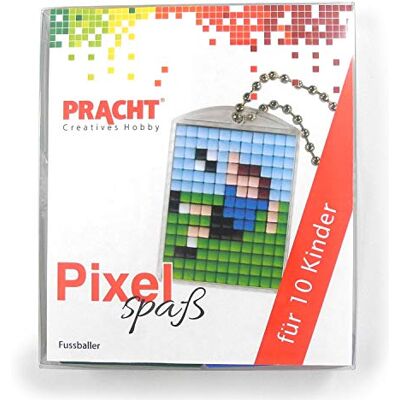 Pracht Creatives Hobby Kit 10 Medallones Pixel Art, Montaje Fácil Sin Planchar ni Pegar Pracht Creatives Hobby Kit 10 Medallones Pixel Art, Montaje Fácil Sin Planchar ni Pegar