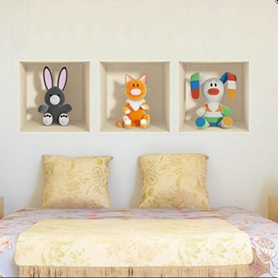 Ambiance Sticker Ambiance Pegatina de Pared, Multicolor, 30x90cm Ambiance Sticker Ambiance Pegatina de Pared, Multicolor, 30x90cm