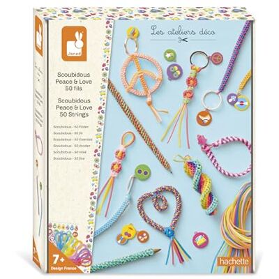 Kit creativo Janod - 50 hilos para mayores de 7 años Kit creativo Janod - 50 hilos para mayores de 7 años