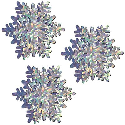 Beistle Prismatic Copo de Nieve Centerpiece Beistle Prismatic Copo de Nieve Centerpiece