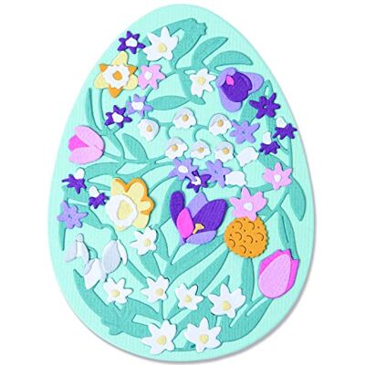 Sizzix - Floral Easter Egg - 15 Troqueles - Thinlits Die Kit Sizzix - Floral Easter Egg - 15 Troqueles - Thinlits Die Kit