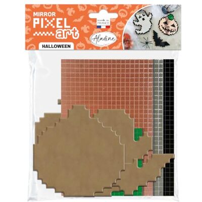 Aladine Kit decorativo para decoración de Pixel Art con forma de Halloween, diseño de mosaico, cuadrado, adhesivo, efecto espejo, pintura para manualidades Aladine Kit decorativo para decoración de Pixel Art con forma de Halloween, diseño de mosaico, cuadrado, adhesivo, efecto espejo, pintura para manualidades