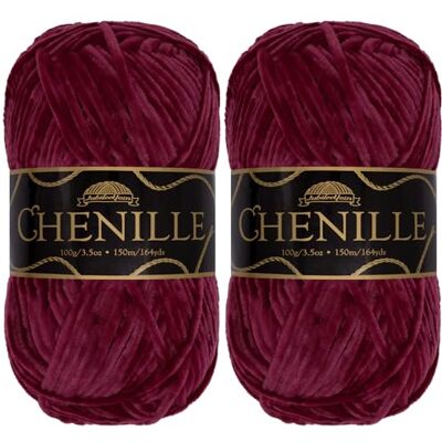 BambooMN JubileeYarn Hilo de chenilla, peso peinado, 100 g/madeja (2 madejas, 145 jaspe) BambooMN JubileeYarn Hilo de chenilla, peso peinado, 100 g/madeja (2 madejas, 145 jaspe)