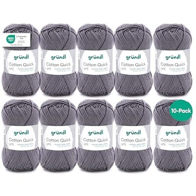 Hilo multicolor Cotton Quick Uni de Gründl - Tejido y crochet - 50g Hilo multicolor Cotton Quick Uni de Gründl - Tejido y crochet - 50g