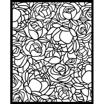 Stamperia - Pochoir Rose Texture - tamaño 20x25cm - Plantilla Stamperia - Pochoir Rose Texture - tamaño 20x25cm - Plantilla